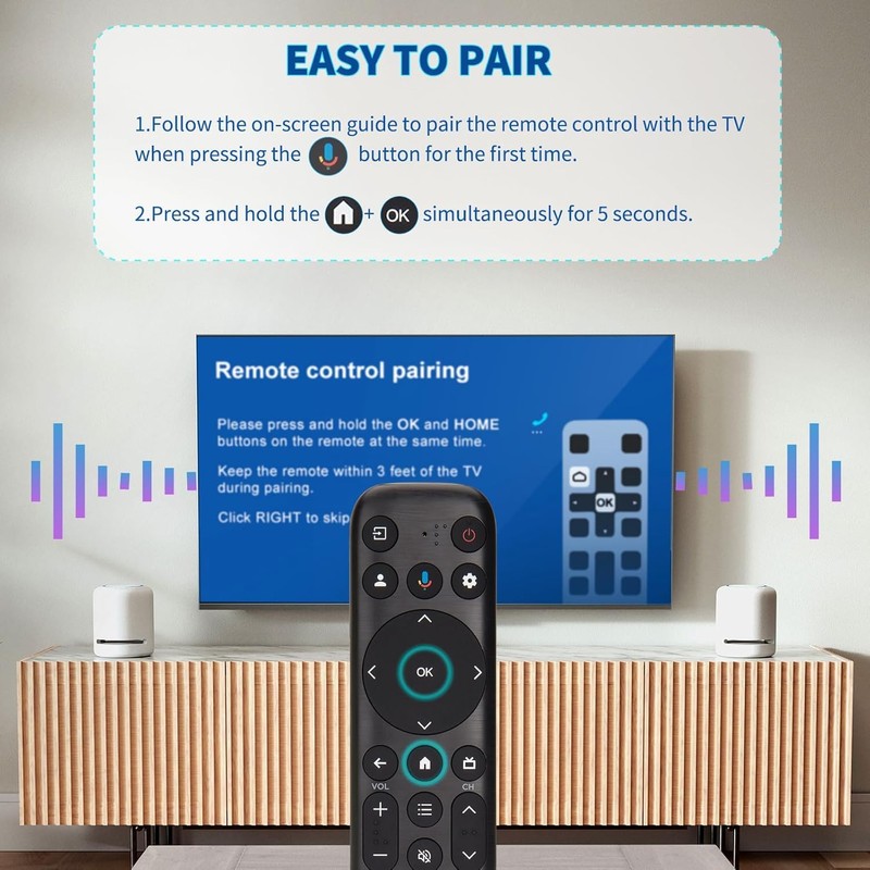 OEM New Remote for TCL-Google-TV-Remote Compatible with TCL Q6/Q7/QM8/S3/S4 Series(with