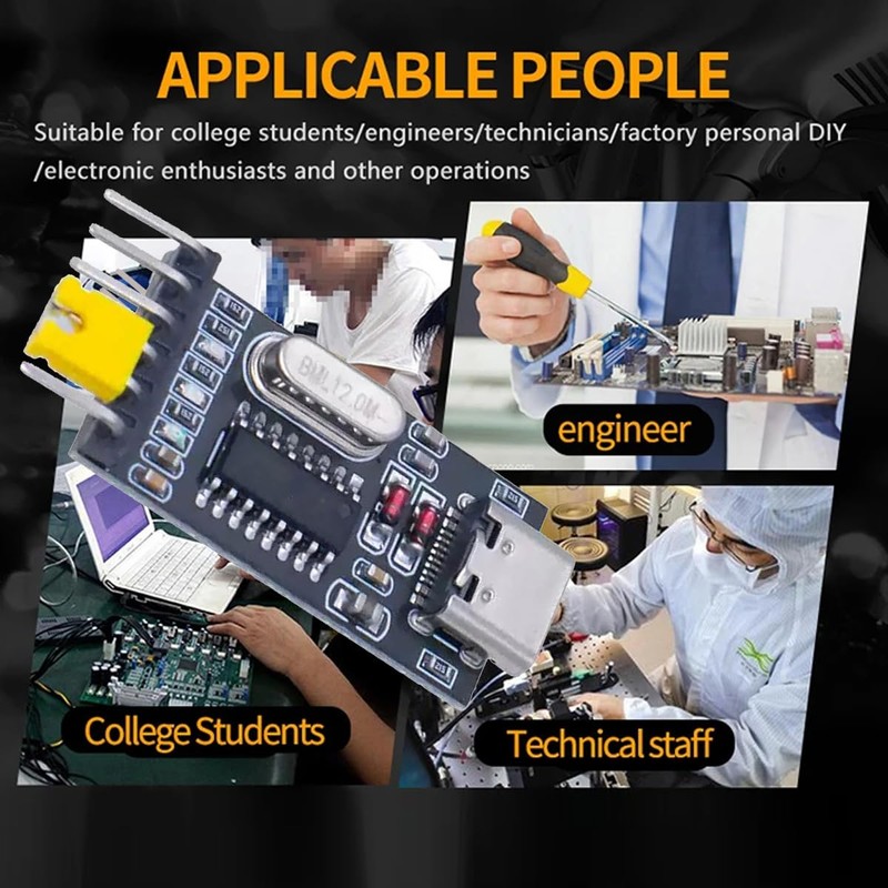 CY USB-C Type-C Female to TTL Converter UART STC Module