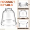 Teenyyou 6 Pcs Clear Glass Globes for Ceiling Fan Lights