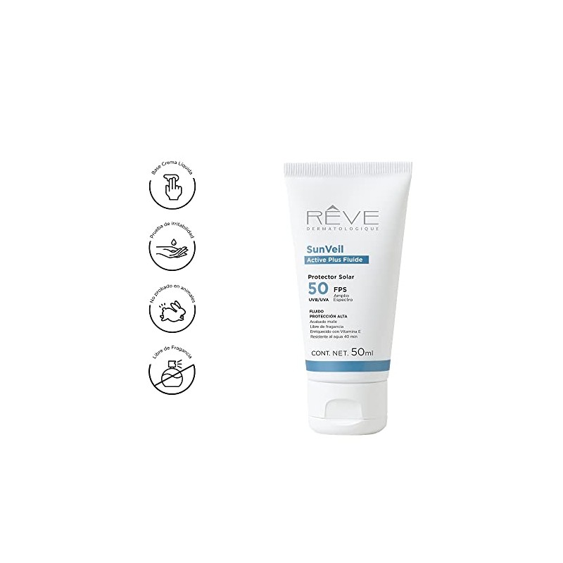 Reve Dermatologique | SunVeil Active Plus Fluide FPS 50 -