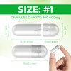AngtaiJN Empty Vegan Capsules, 1 (1000 Pieces), Empty Capsules for