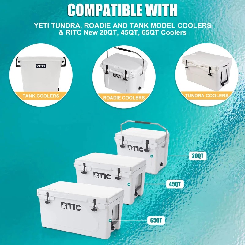 WADEO Drain Plug Hose Connection Compatible with YETI Tundra Cooler