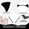 Kafolix Black Cat Ears Headband – Glittery Feline Costume Accessory