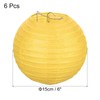 PATIKIL 6 Pcs Round Folding Hanging Lamp Shade for Wedding