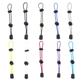 NELboNs 10Pcs Outdoor Backpack Hooks Trekking Pole Straps Elastic Rope Tie-Downs Stretch Cord Lashing Hooks and Loose Cord Backpack External Hook Ropes,Colorful