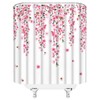 Cherry Blossom Shower Curtain Pink Flower Floral Weeping Vine Nature