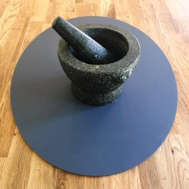 Oval Worktop Saver - Acrylic Matt Lemon Bonbon 38cm x 58cm