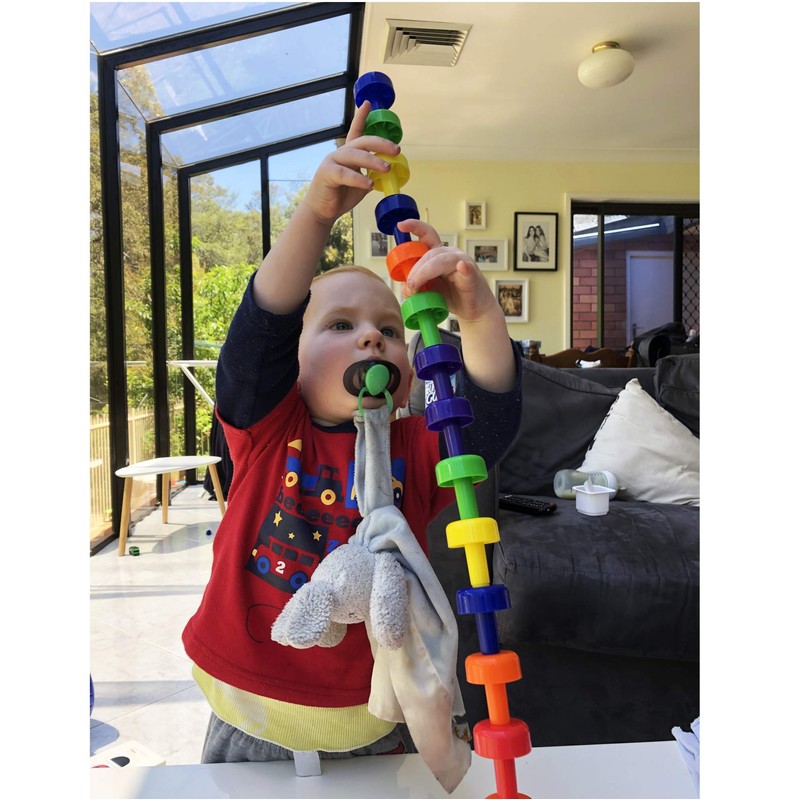 Peg's Power Tower Stacking Toy by Little Roos | Educational