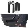 X AUTOHAUX Leather Car Door Anti Kick Pad Sticker for