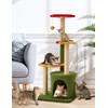 Flower Cat Tree 37in Cute Cat Tree Tower for Indoor