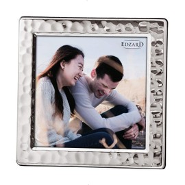 Edzard picture frame frame photo frame Pavia for photos 4 x 4 inch, silver plated, tarnish protected