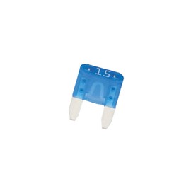 Amon 3678 Mini Blade Fuse, 15A [Approx. 0.4 x 0.6 x 0.2 inches] (11 x 16 x 4 mm), Pack of 5