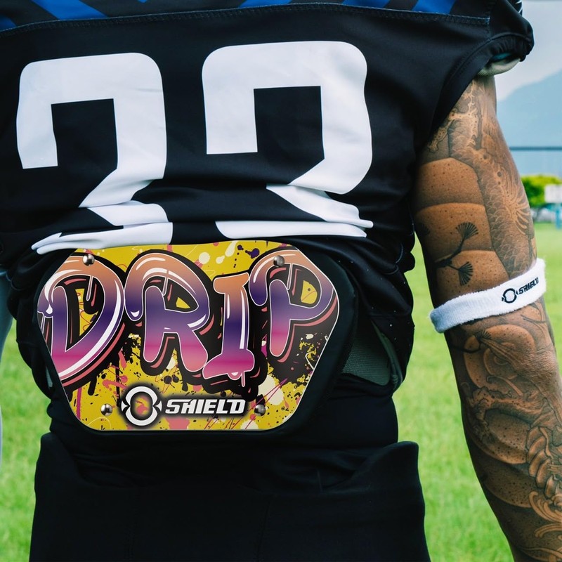 O Shield DRIP Football Back Plate, Lower Back Pads for