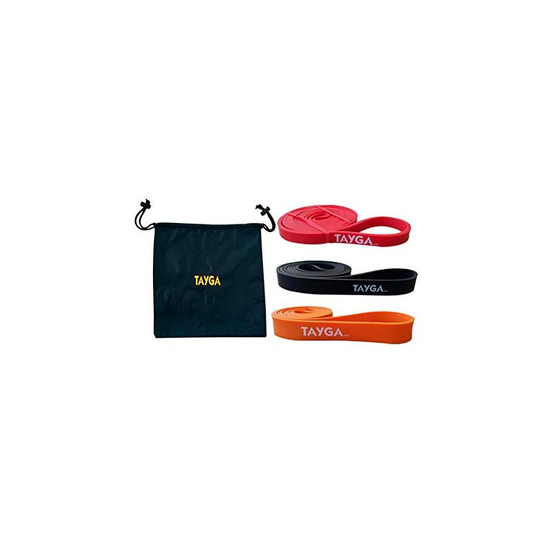 Tayga Set 3 Bandas Resistencia largas Power Loops Pull ups
