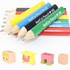 NatCot Triangular Fat Pencil for 2-8 Years Old Kids Use,