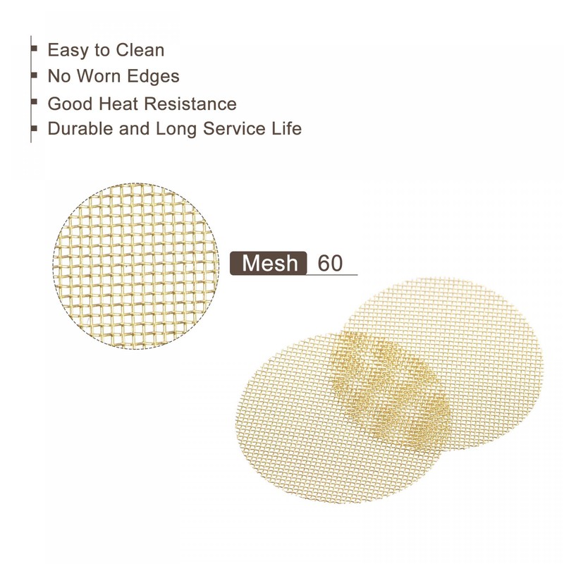 sourcing map Pipe Screen Brass Screens, 3/4 Inch(19mm) Diameter for