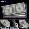 10PCS Bill Clear Holders, PVC Currency Display Sleeves Clear Paper