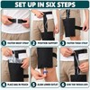 Black Urinary Drainage Bag Holder Pouch with Waist and Thigh