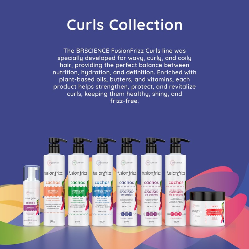 Brscience Fusionfrizz Curls 2A, 2B, 2C - Wave Styling Combing