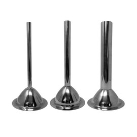 Cutlery Mania #32 Meat Grinder Funnel | Kitchen Sausage Stuffing Tube Attachment | 3 Size 3-Piece Set | Heavy-Duty Stainless Steel | Professional, Home, Restaurant & Commercial Use (#32)