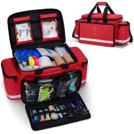 Trunab Emergency Responder Trauma Bag Empty, Professional First Aid Kits Stor...