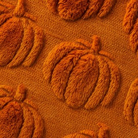Fall Decorations for Home,Fall Throw Pillow Covers 18"x18" Set of 2, Caramel Farmhouse Thanksgiving Pumpkin Pillows Decorative, Faux Fur Pillow Covers for Couch Bed Room