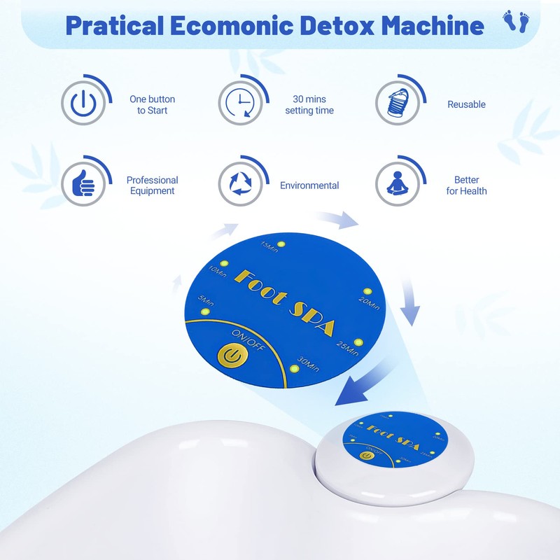 Ionic Foot Bath Detox Machine, Portable Feet Detox Machine for