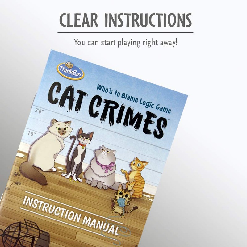 Think Fun Cat Crimes Brain Game and Brainteaser for Boys