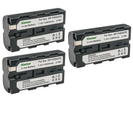 Kastar Battery Charger Sony DCR-TR8100 DCR-TRV5 TRV7 TRV9 DCR-TRV49 TRV58 TRV103 - 3 Batteries