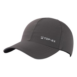 TOP-EX Men's Cap, Large Size, Baseball Hat, Waterproof, Women's, Men's, Summer, Golf, Bicycle, Running, Mountaineering, Outdoor, UV-Resistant, Foldable, Fishing, UV Hat, Rain Hat, gray (dark gray