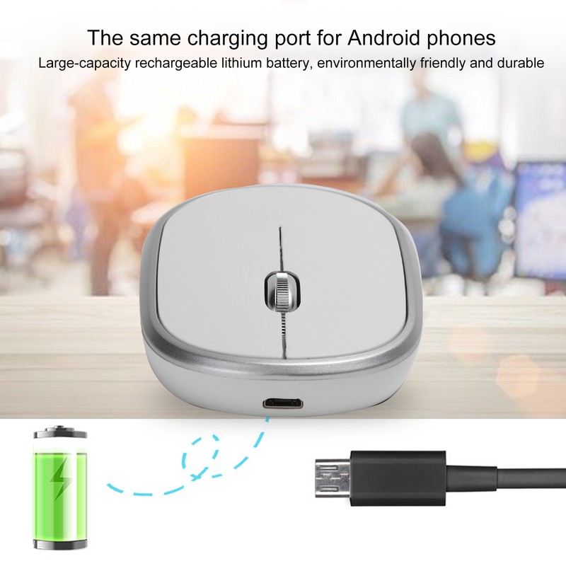 Wireless Mouse DPI Adjustable Chargable Optical Computer External Device with