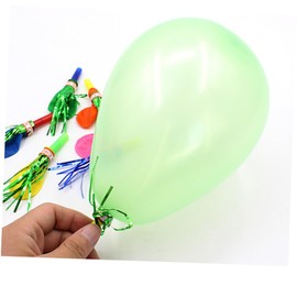 Toyvian Metallic Balloons 100 Pcs Kids Playset Kidcraft Playset Kids Blowouts Musical Blow Outs Party Whistles Noisemaker Balloon Metal Child Generator Childrens Toys