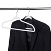 Quality Hangers 50 Pack Non-Velvet Plastic Hangers for Clothes -