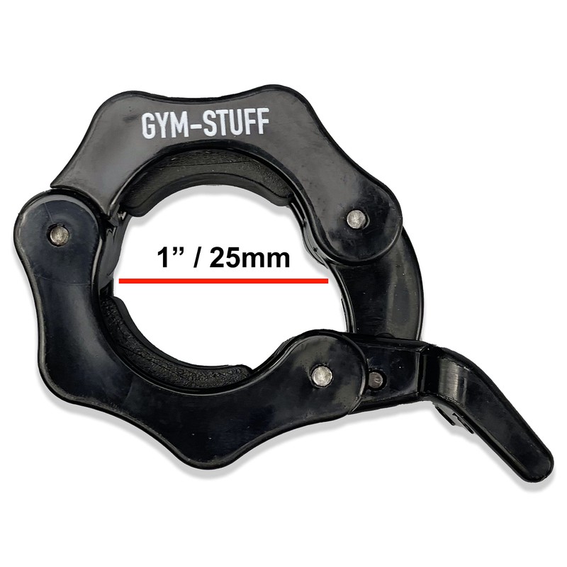 Protone 2" or 1" Olympic Barbell Clips - Locking clamp