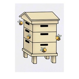 'Bee Hive' Temporary Tattoo - Water Resistant, Skin-Safe, Non-Toxic Transfer (TO00082509)