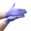 FleXcel Powder Free Nitrile Gloves, Purple, Small - Medical-Grade, Latex-Free,