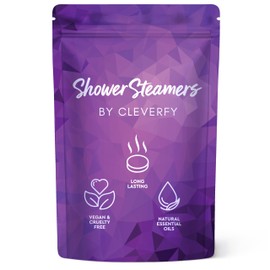 Cleverfy Eucalyptus for Shower Steamers Aromatherapy – Self-Care Shower Bombs for Sinus Relief and Nasal Congestion – 18 Tablets