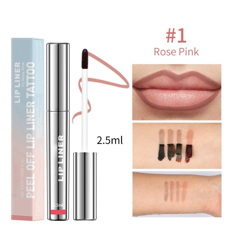 LaluluTek Peel-Off Lip Liner Stain - Rich & Anti-Smudge Formula