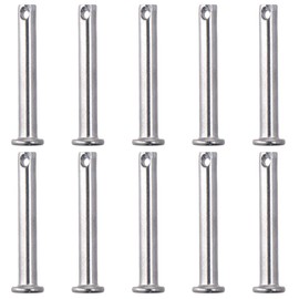 Single Hole Clevis Pins 10Pcs T Shape 304 Stainless Steel Clevis Pins?Durable M6x12/20/25/30/40mm Flat Head