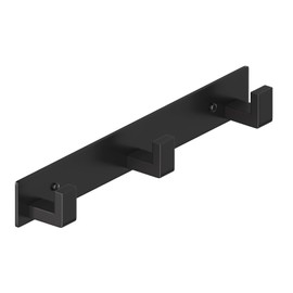 WUIVIUT L shap Coat Rack 29.5 CM Stainless Steel Matte 3 Wall Hook Towel Hooks Coat Hooks Wall Mounted Rack for Clothes Hooks