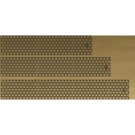 White Water Archery Metallic Gold Background Honeycomb Arrow Wraps 15pc (7” Length- 1” Width)