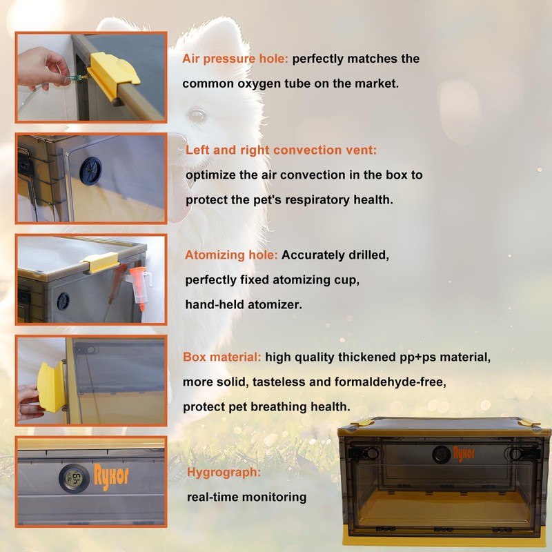 Pet Nebulizer Nest, Cat & Dog Oxygen Chamber, Small Pet