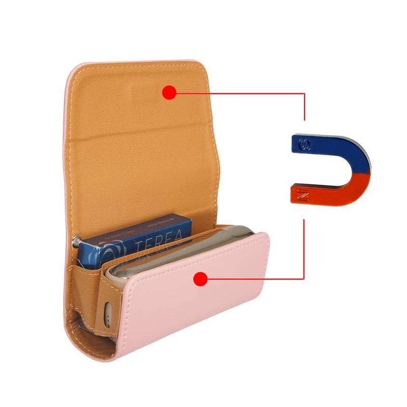 YiTenn Protective Case Cover Storage Bag for Iqos Iluma (A-Pink)