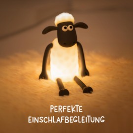 MegaLight LED Night Light Children RGB Colour Changing Night Light Baby Without Small Parts Nursing Light Dimmable with Timer Night Lamp for Children's Room Touch USB Shaun the Sheep