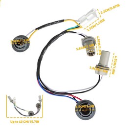 SDYYDS 92450-3Q000 Rear Tail Light Lamp Wiring Harness Socket Holder & Wire Compatible with Hyundai Sonata 2011-2014, gray, SD23-002