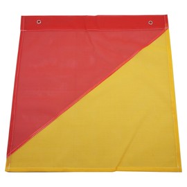 On Site Safety Oversize Load Mesh Flag, 45 x 45 cm Size, Red/Yellow