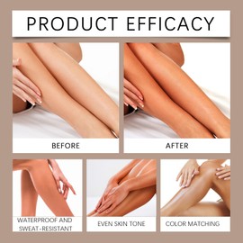 Waterproof No Transfer Legs,For Mature Skin Smooth Tone Body Make Up,Long Last Body,Foundation,Concealer Full Coverage,Leg Make Up to Cover Veins,Moisturizing and Nourishing,Safety(Natural Color)