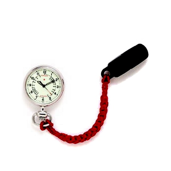 SPQR Nurse Watch Silver (Red)