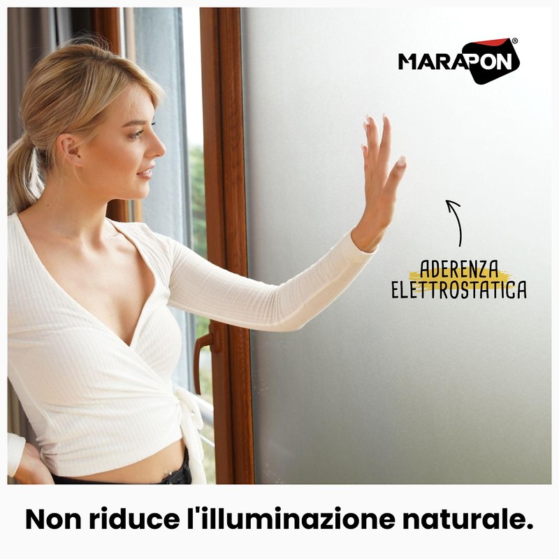 MARAPON Pellicola per Vetri Finestre Colore Antracite 0,30x2 m con