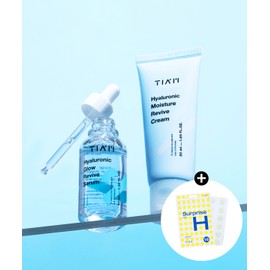 Tiam [2-piece set] Hyaluronic Acid Glow Revive Serum 40ml + Revive Cream 50ml + [Bonus] H Patch 1 piece